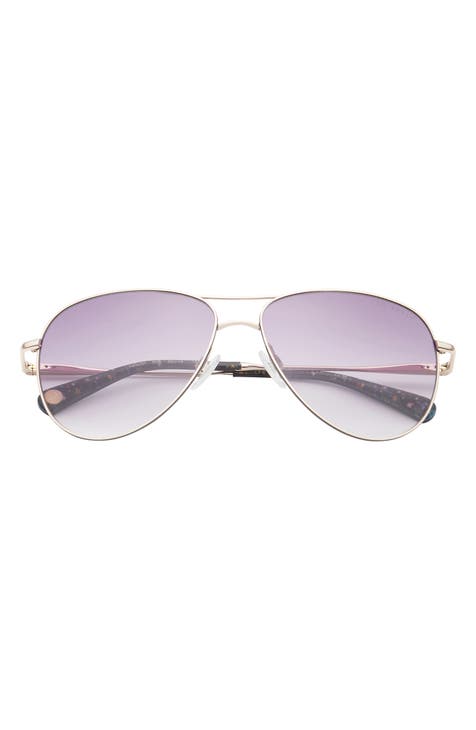 59mm Full Rim Aviator Sunglasses