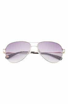 Ted Baker London 59mm Full Rim Aviator Sunglasses