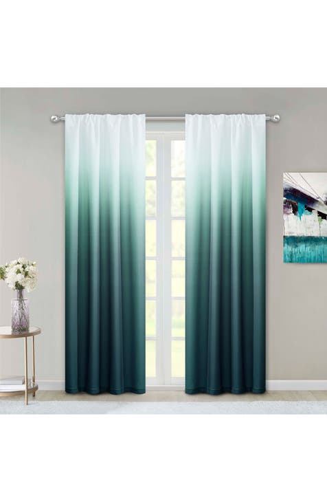 Shades Set of 2 Ombré Panel Curtains