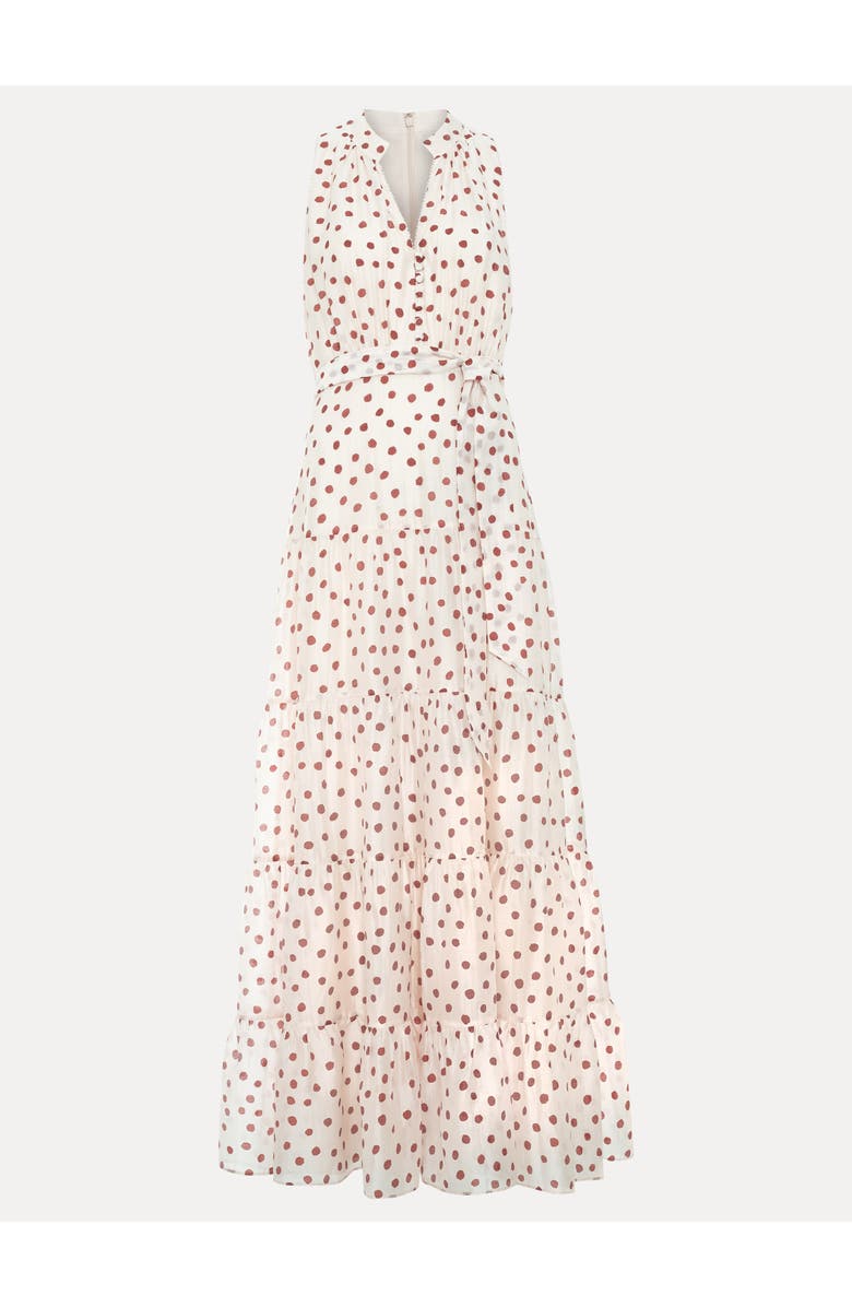 Phase Eight Nita Polka Dot Maxi Dress, Alternate, color, Cream