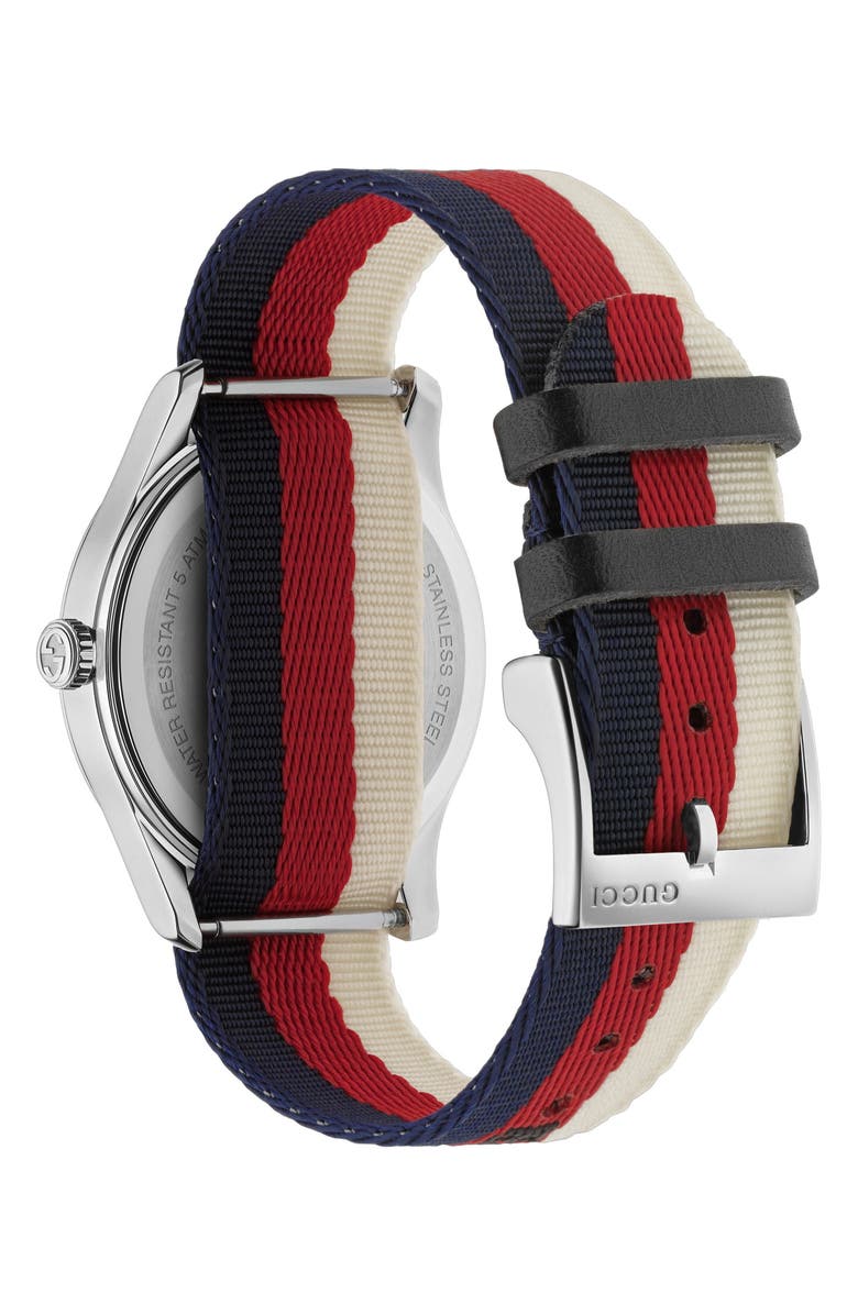 Gucci G-Timeless Nylon Strap Watch, 38mm, Alternate, color, 