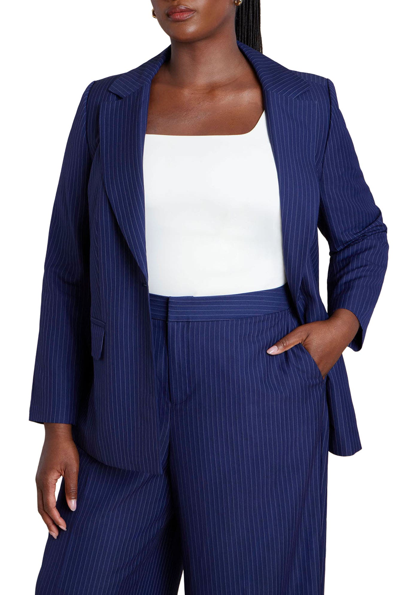 Pinstripe Blazer