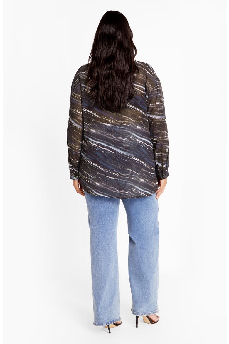 Sally Sheer Button-Up Shirt, Alternate, color, MARBLE