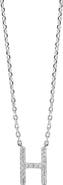 EFFY Sterling Silver Diamond Initial Pendant Necklace