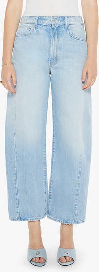 The Full Pipe Flood High Waist Barrel Leg Jeans