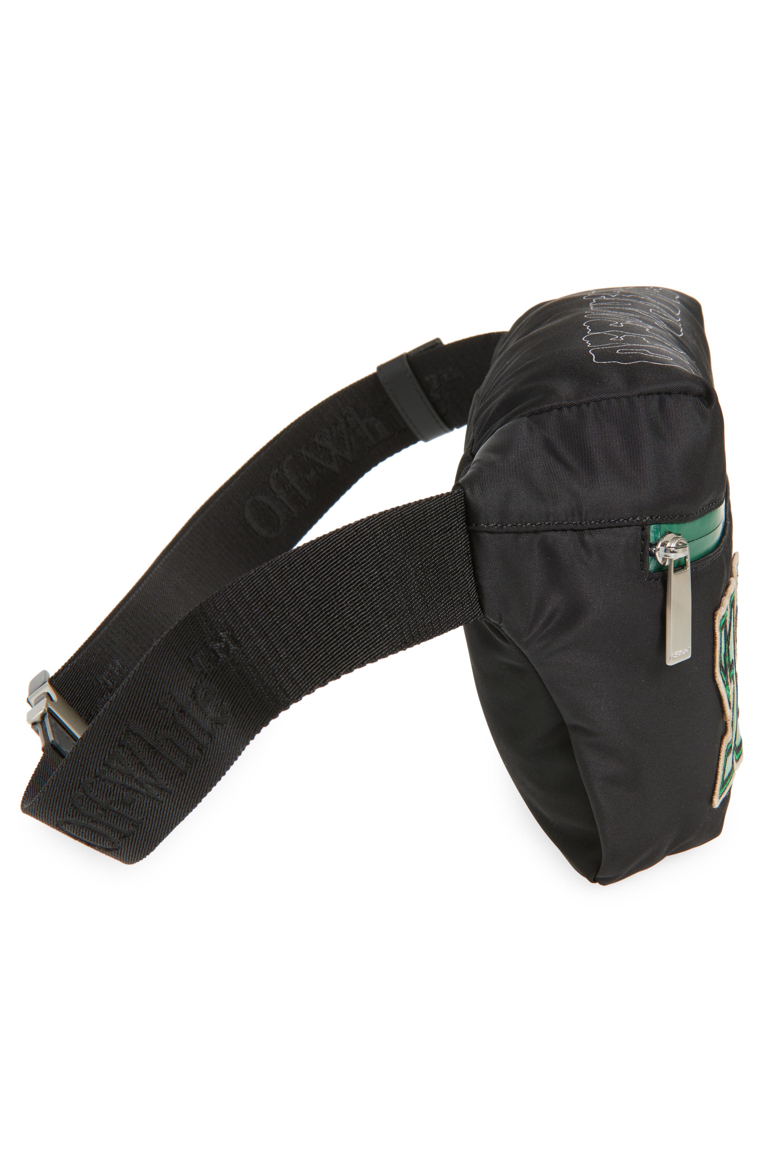 Off-White Outdoor Patches Nylon Belt Bag, Alternate, color, 