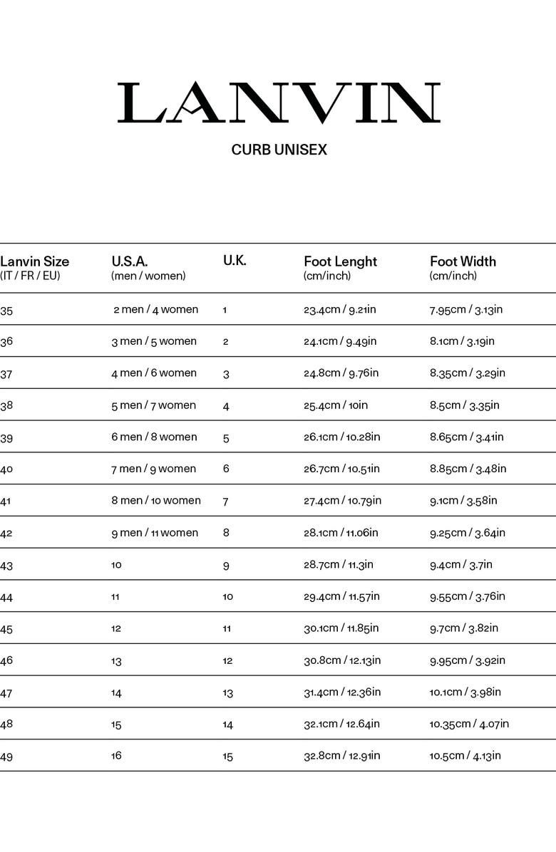 Lanvin LEATHER CURB SNEAKERS, Alternate, color,