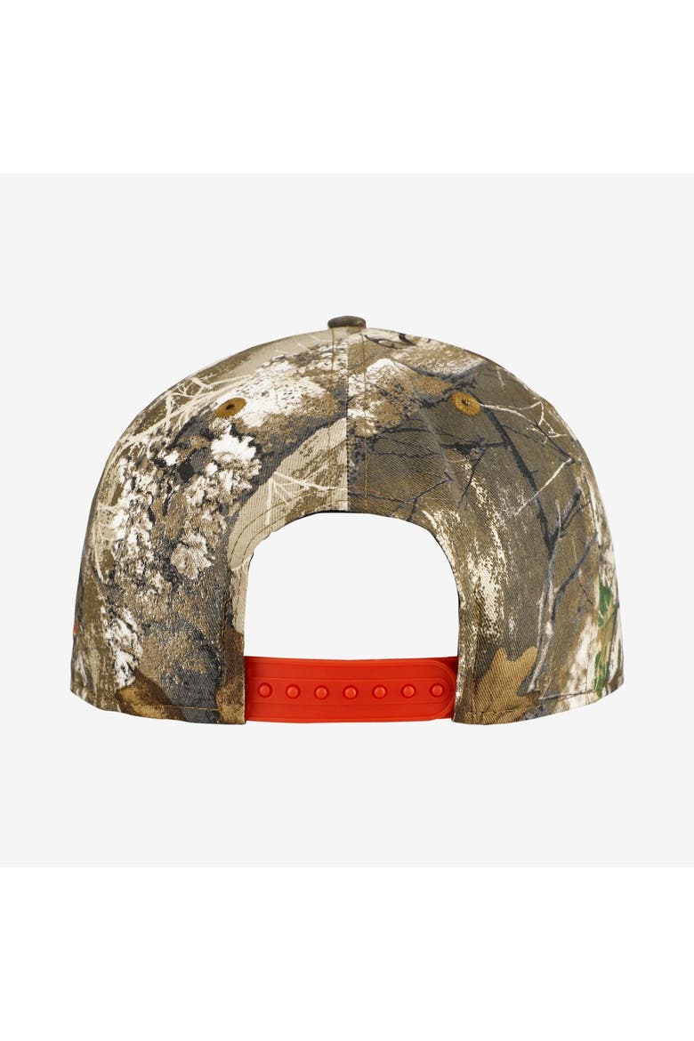 Men's New Era Camo Cincinnati Reds Realtree Orange Pop 9FIFTY Snapback Hat, Alternate, color, Camo