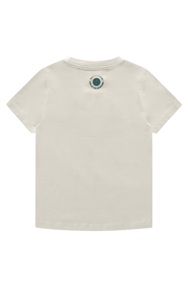 Stains and Stories by Babyface Juicebox Print T-Shirt, Alternate, color, Off White