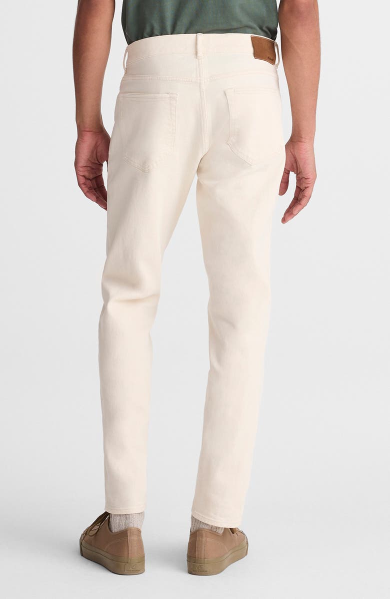 Madewell Relaxed Comfort Selvedge Taper Jeans, Alternate, color, Ecru