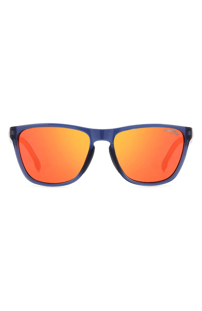 Carrera Eyewear Carrera 56mm Square Sunglasses, Main, color, Blue