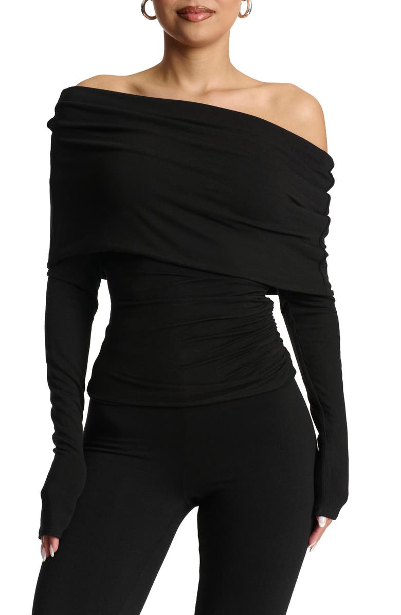 Naked Wardrobe Off the Shoulder Top, Main, color, 