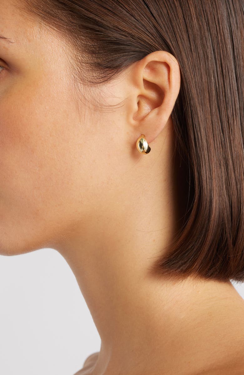 Set & Stones Felix Huggie Hoop Earrings, Alternate, color, Gold