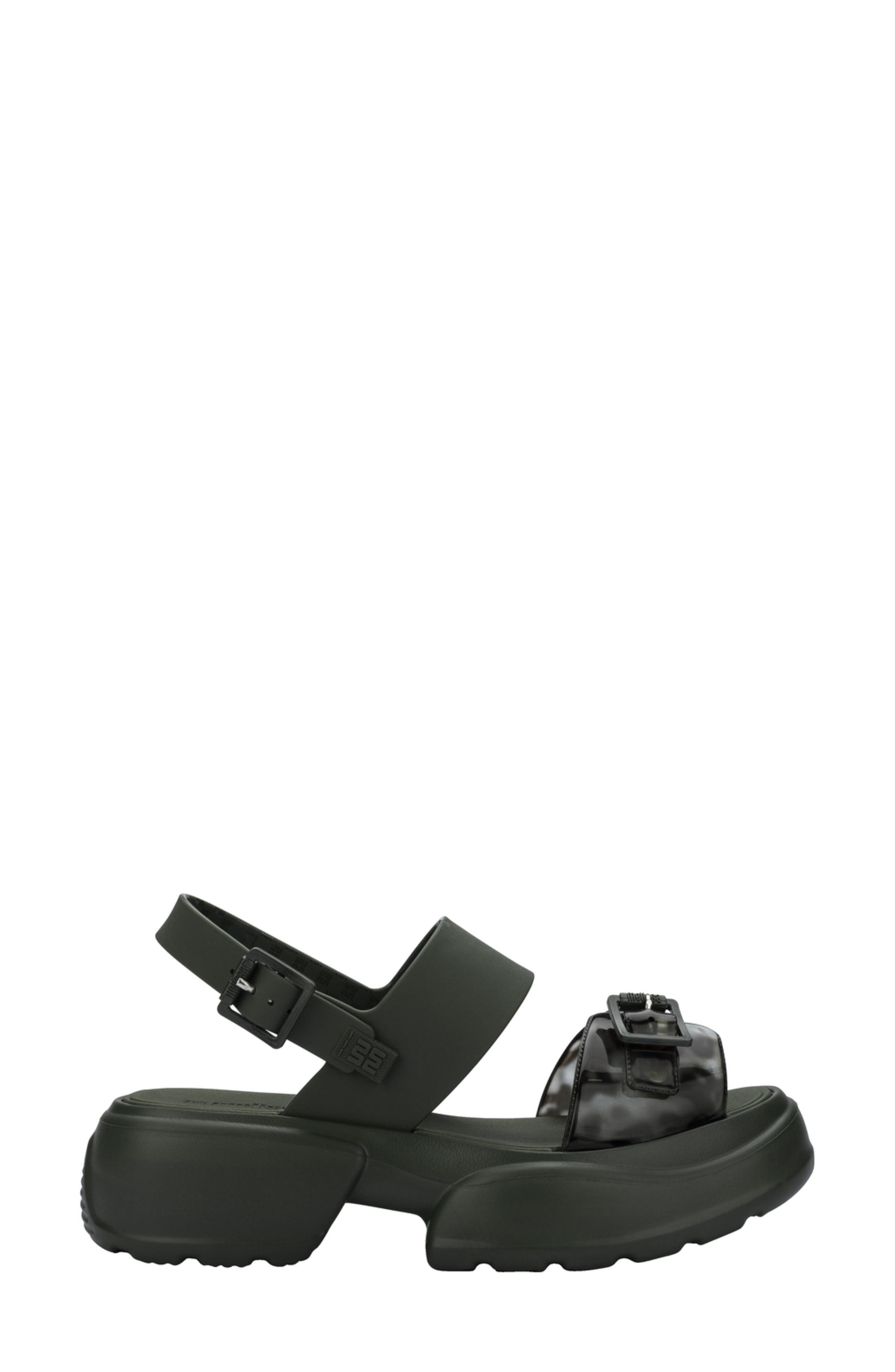 Push Slingback Platform Sandal, Alternate, color, GREEN/ TURTLE
