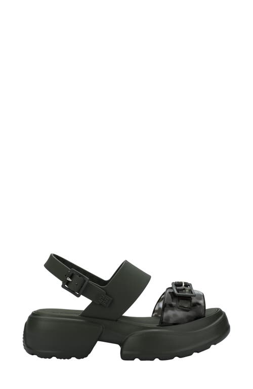 Melissa Push Slingback Platform Sandal In Green