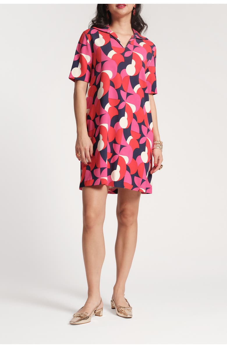 Frances Valentine Virginia Dress Kaleidoscope, Main, color, Pink/Purple/Multi