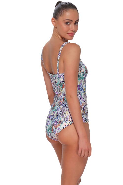 Sunsets Taylor Tankini Swimsuit Top In Multi