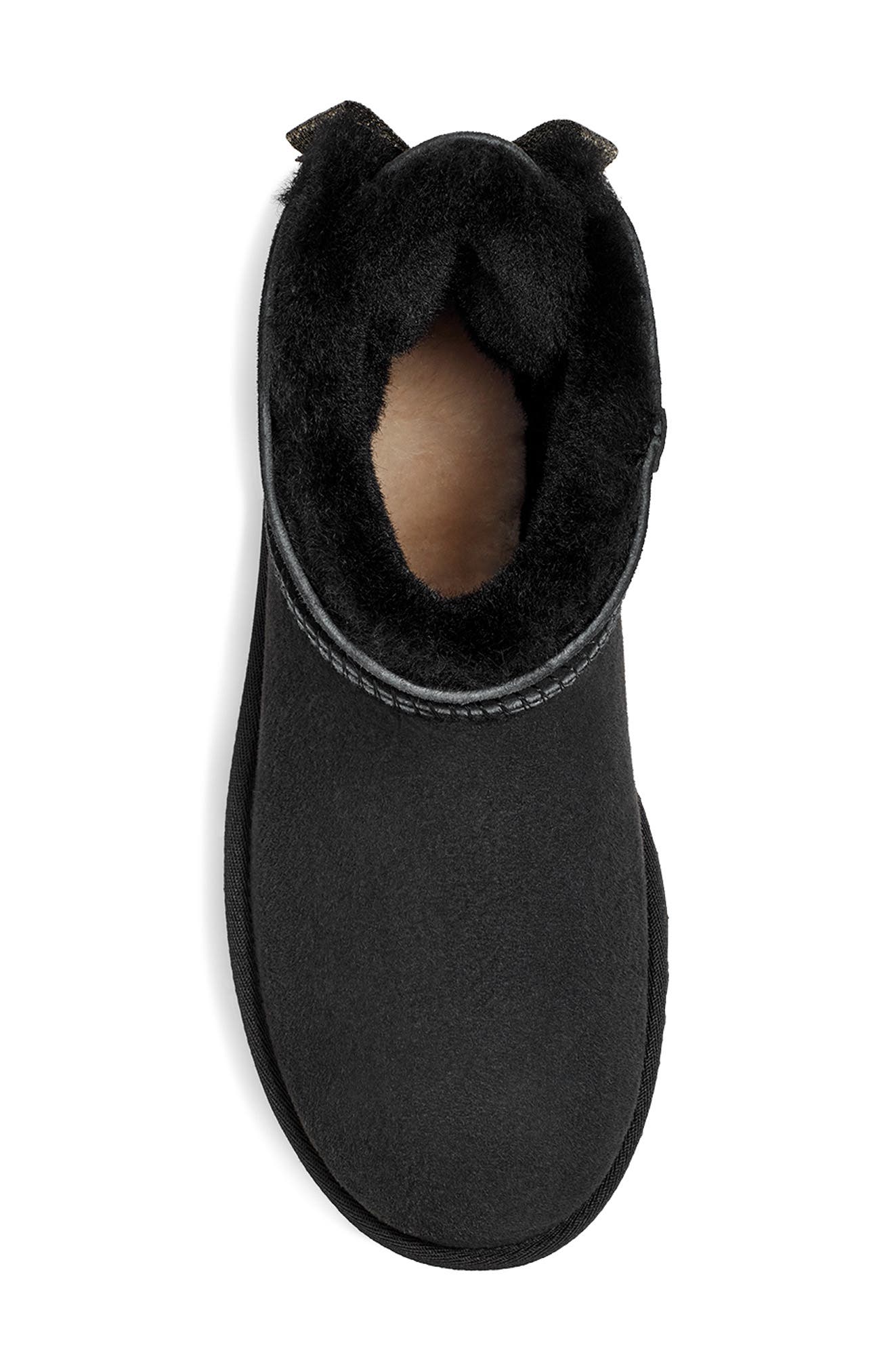 UGG<sup>®</sup> Mini Bailey Bow II Genuine Shearling Bootie, Alternate, color, 