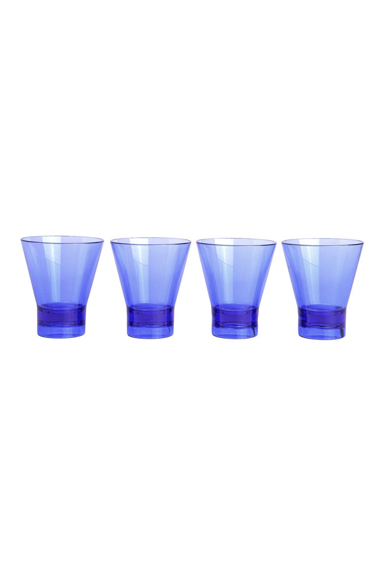 The Gilda Set of 4 Tumblers, Main, color, BLUE