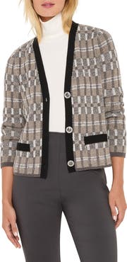 NIC+ZOE Grid Mix Cardigan