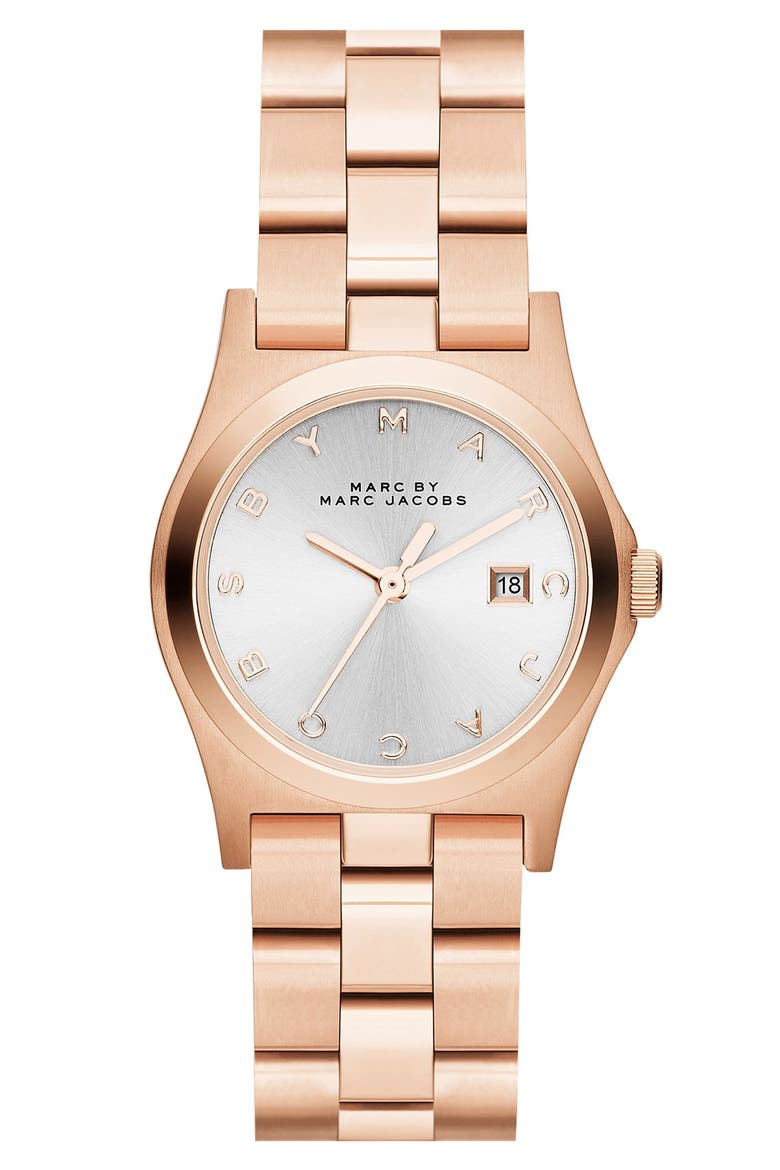 'Henry Pairs' Watch Set, 39mm, Alternate, color, SILVER/ ROSE GOLD