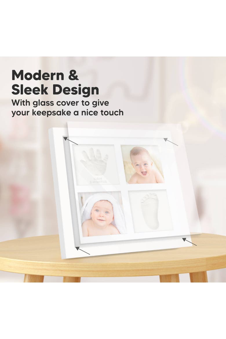 Ever Baby Hand & Footprint Keepsake Frame, Alternate, color, Alpine White