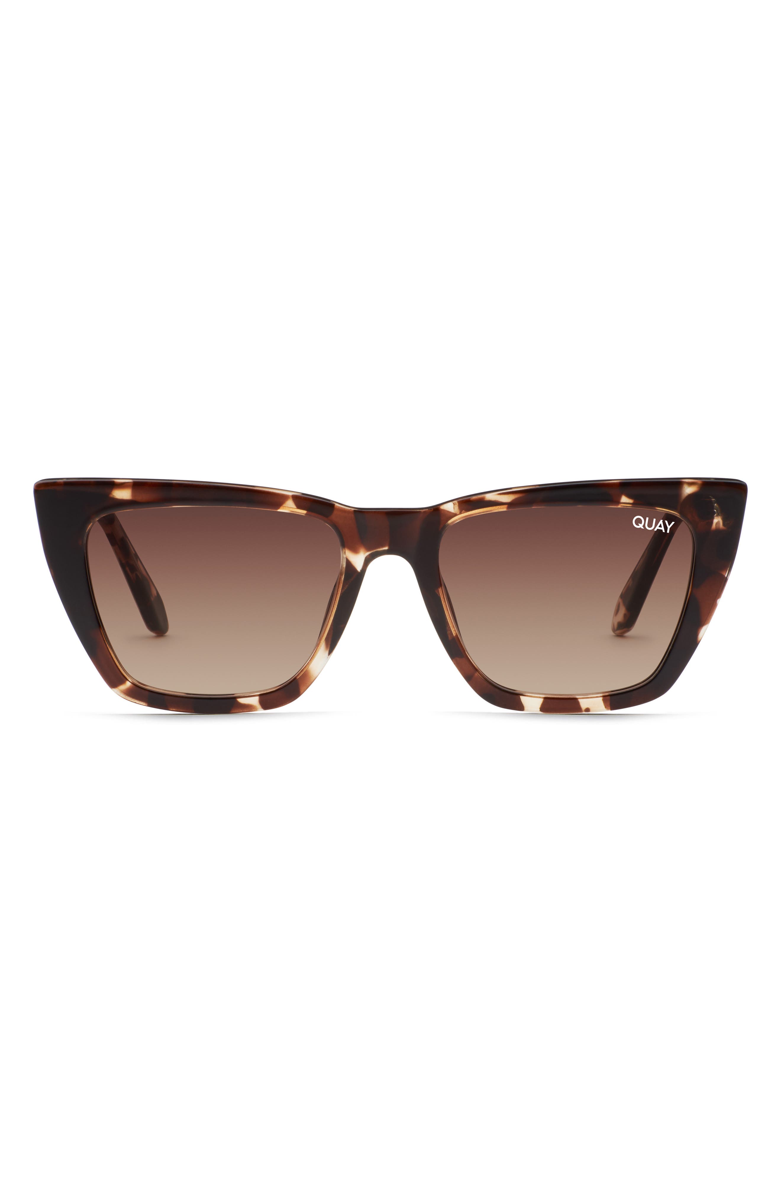 QUAY Call The Shots 54mm Gradient Cat Eye Sunglasses