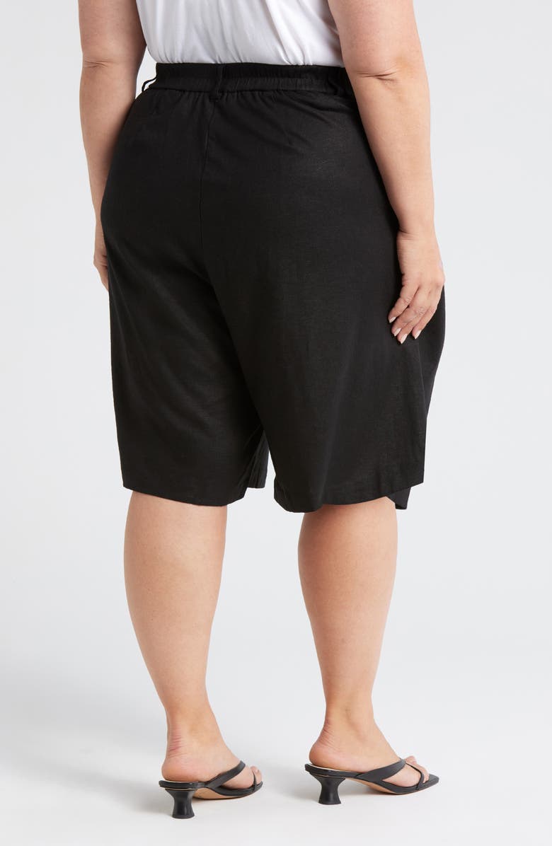 Universal Standard Tailored Linen Blend Shorts, Alternate, color,