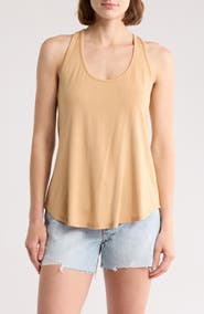GO COUTURE Rounded Racerback Tank
