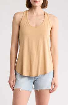 GO COUTURE Rounded Racerback Tank