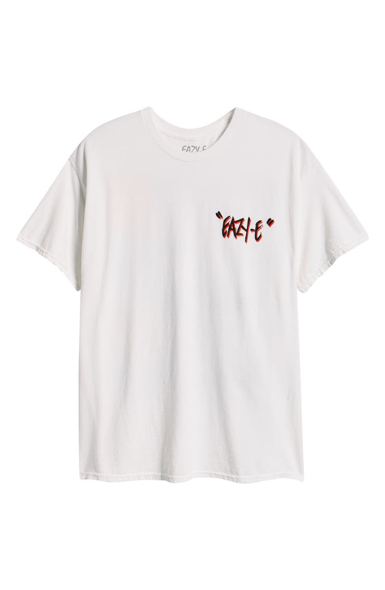 Merch Traffic Eazy-E Ruthless Rap Graphic T-Shirt, Alternate, color, White Overdye