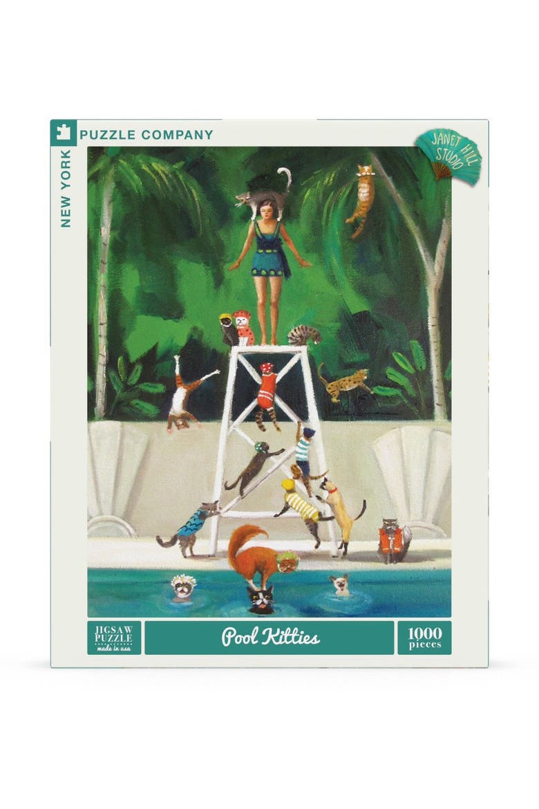 Pool Kitties 1000 Piece Puzzle, Main, color, No Color