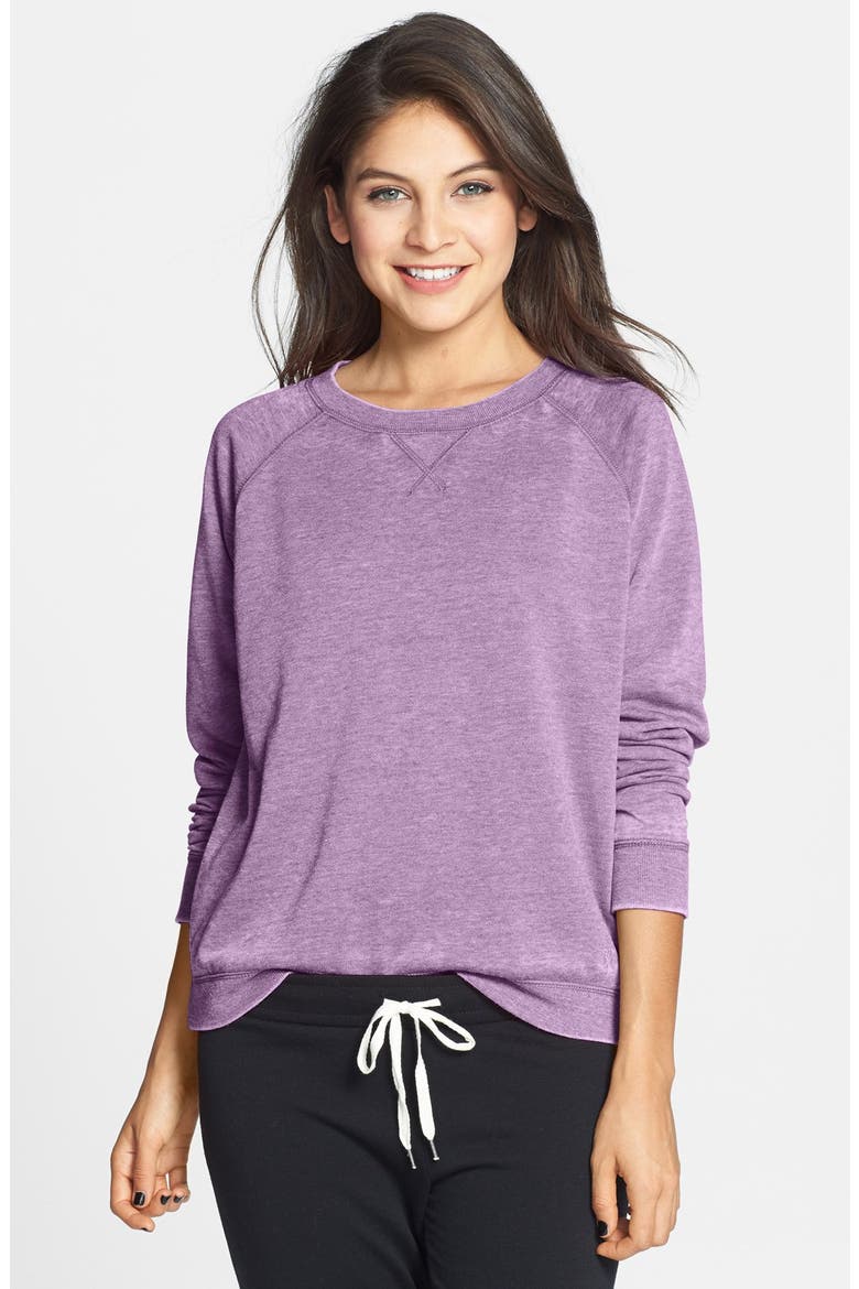 'Gym Class' Crewneck Sweatshirt, Main, color, PURPLE SAGE