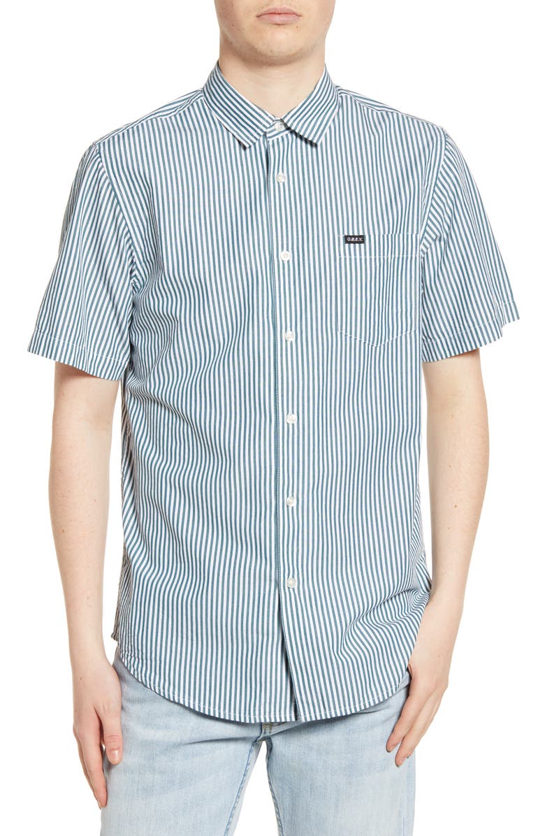 Obey Jumbo Stripe Shirt, Main, color,