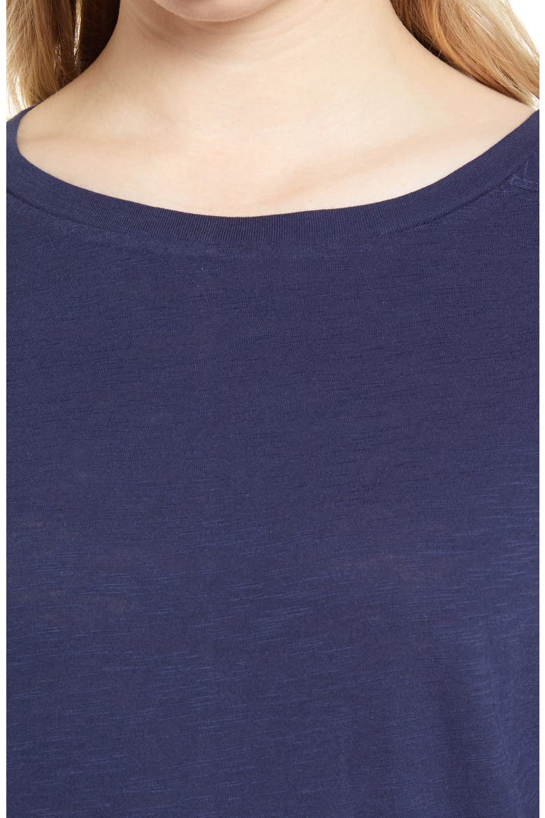 Cross Hem Tunic T-Shirt, Alternate, color, NAVY PEACOAT