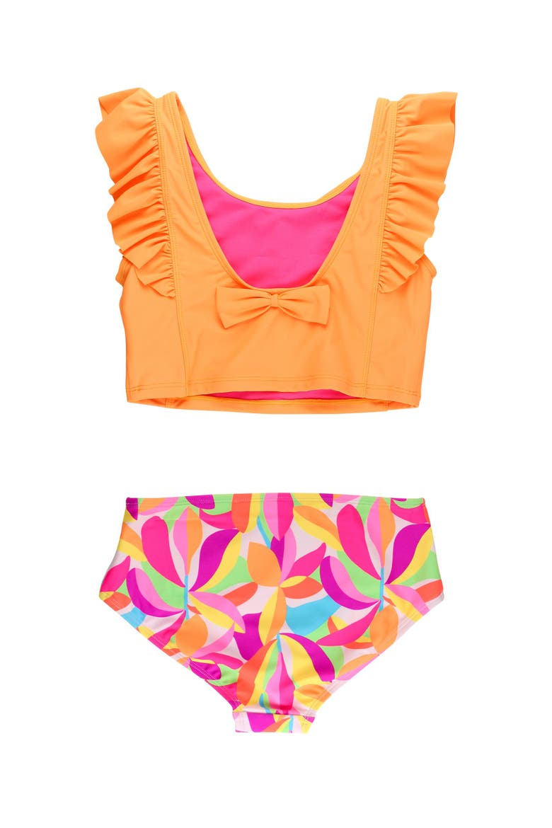 Waterfall Tankini 2-Piece Swimsuit, Alternate, color, Neon Tropical Adventure