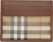 Burberry Check Card Holder