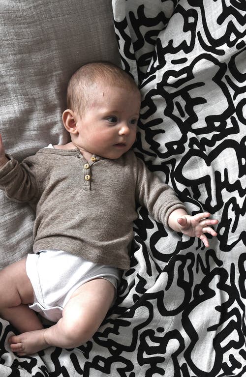 Etta Loves Keith Haring Sensory Blanket In Kh Print Mixed