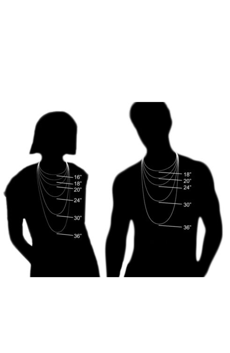 Donatello Gian Rhodium Plated 2.5MM Clip Link Necklace, Alternate, color, Silver