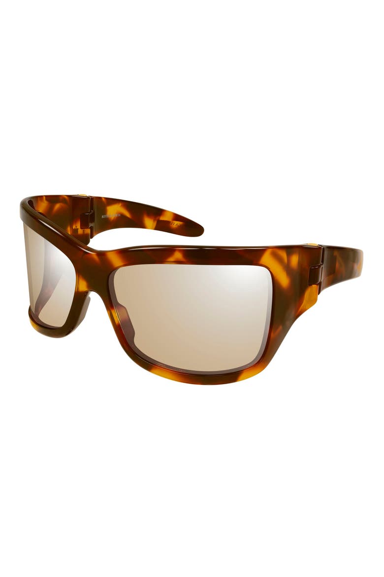 BV1528S 74mm Oversize Gradient Rectangular Sunglasses, Alternate, color, HAVANA