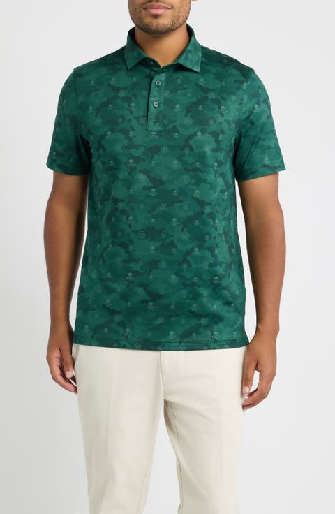 Icon Camo Stretch Tech Jersey Golf Polo Shirt