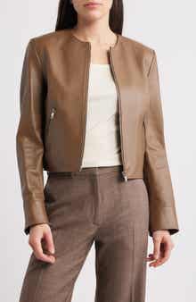 BOSS Sadenita Leather Jacket