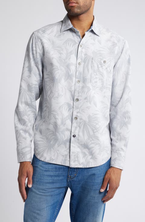 Canyon Beach Durango Palms Flannel Button-Up Shirt