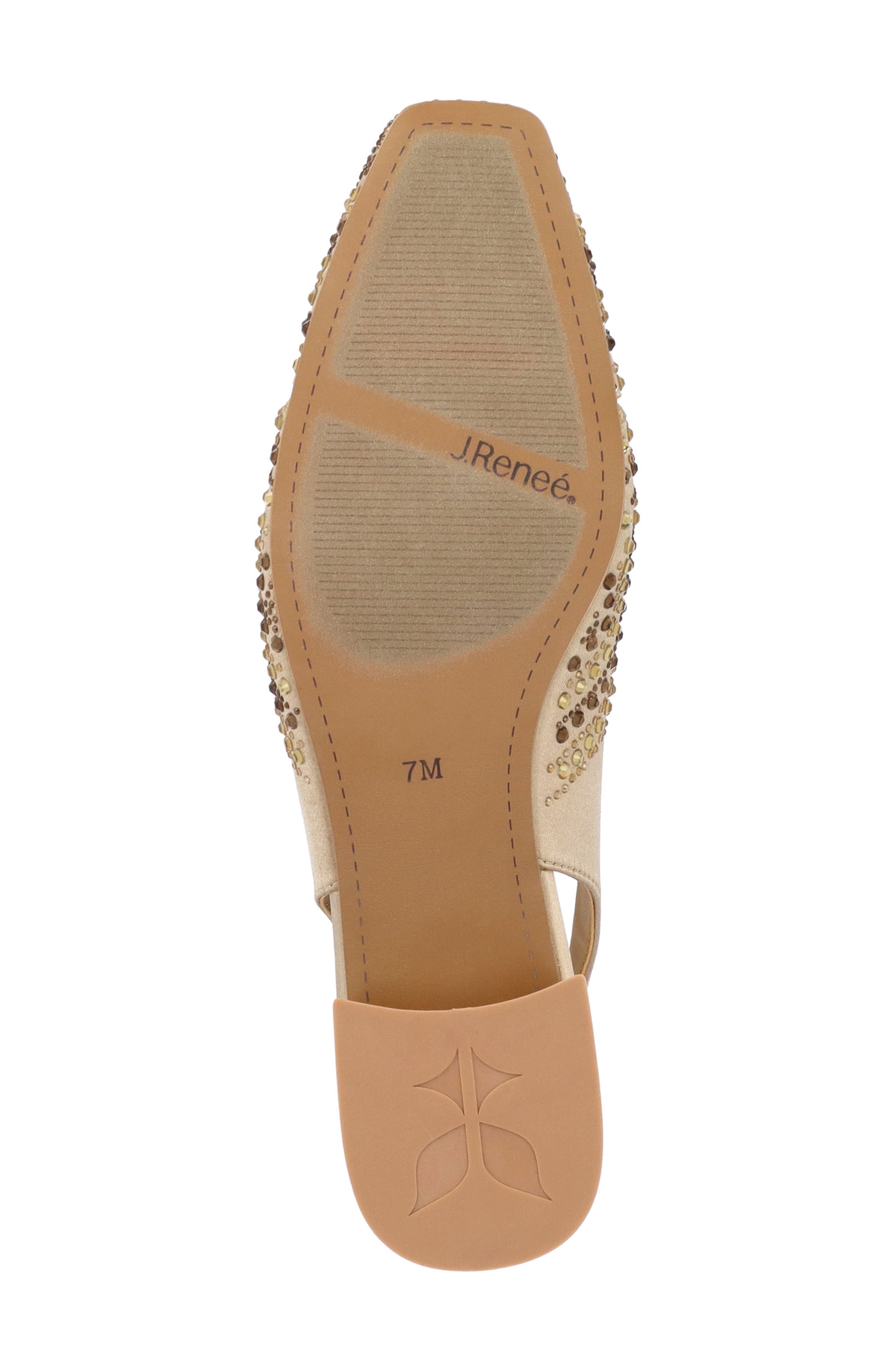 Nicolette Slingback Flat, Alternate, color, BEIGE