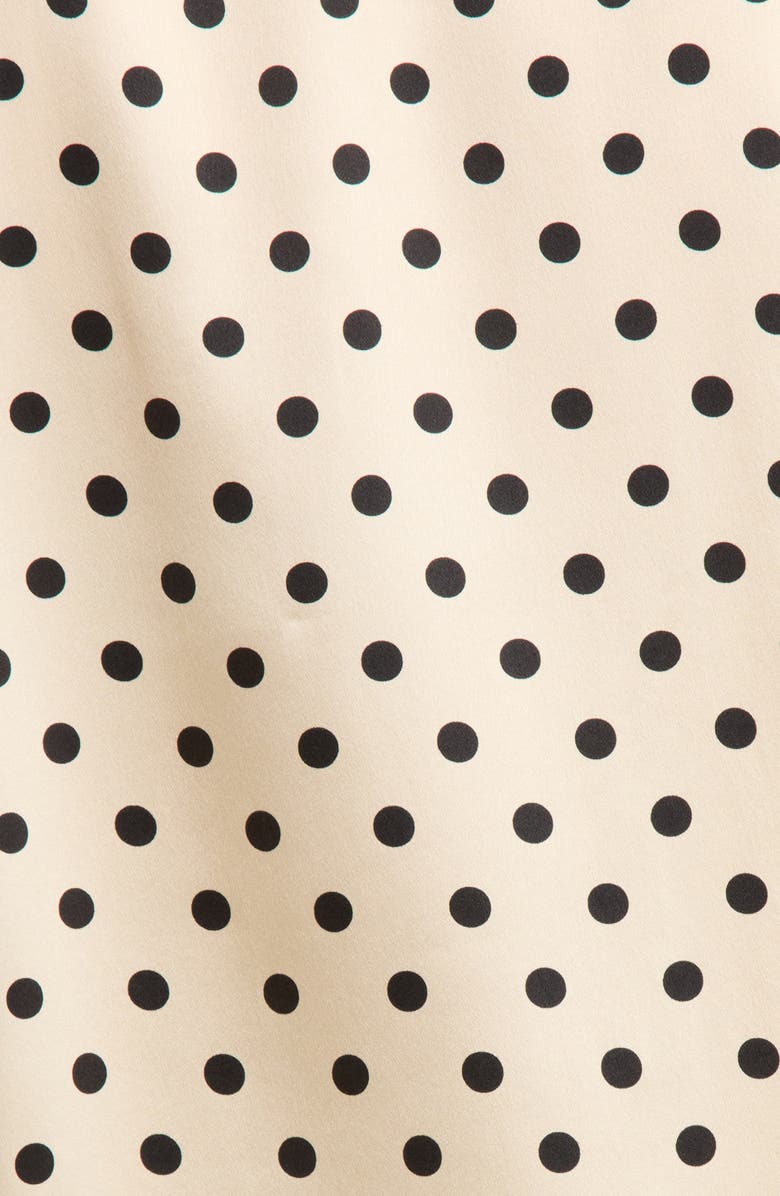 Reformation Ella Print Silk Pajamas, Alternate, color, Sugar Dot