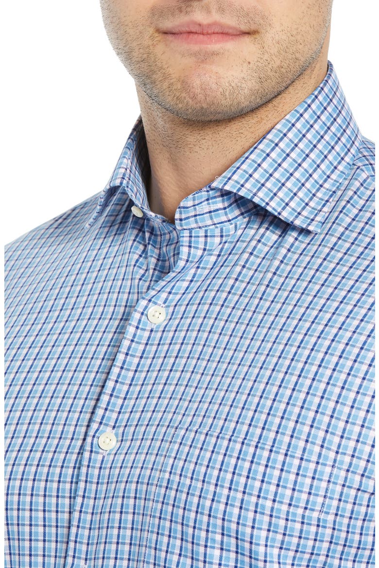 Point Danger Check Sport Shirt, Alternate, color, DELTA