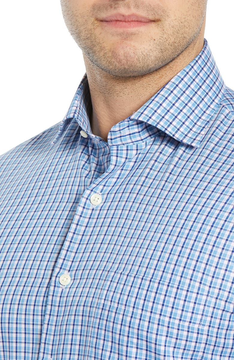 Peter Millar Point Danger Check Sport Shirt, Alternate, color,