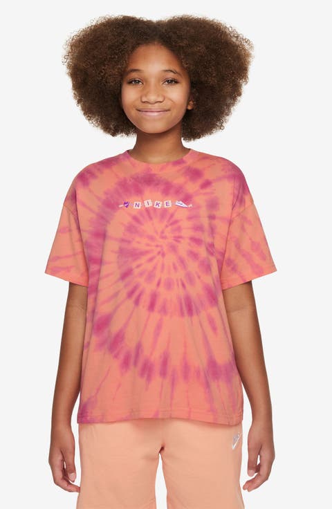 Kids' Tie Dye Cotton Graphic T-Shirt (Big Kid)