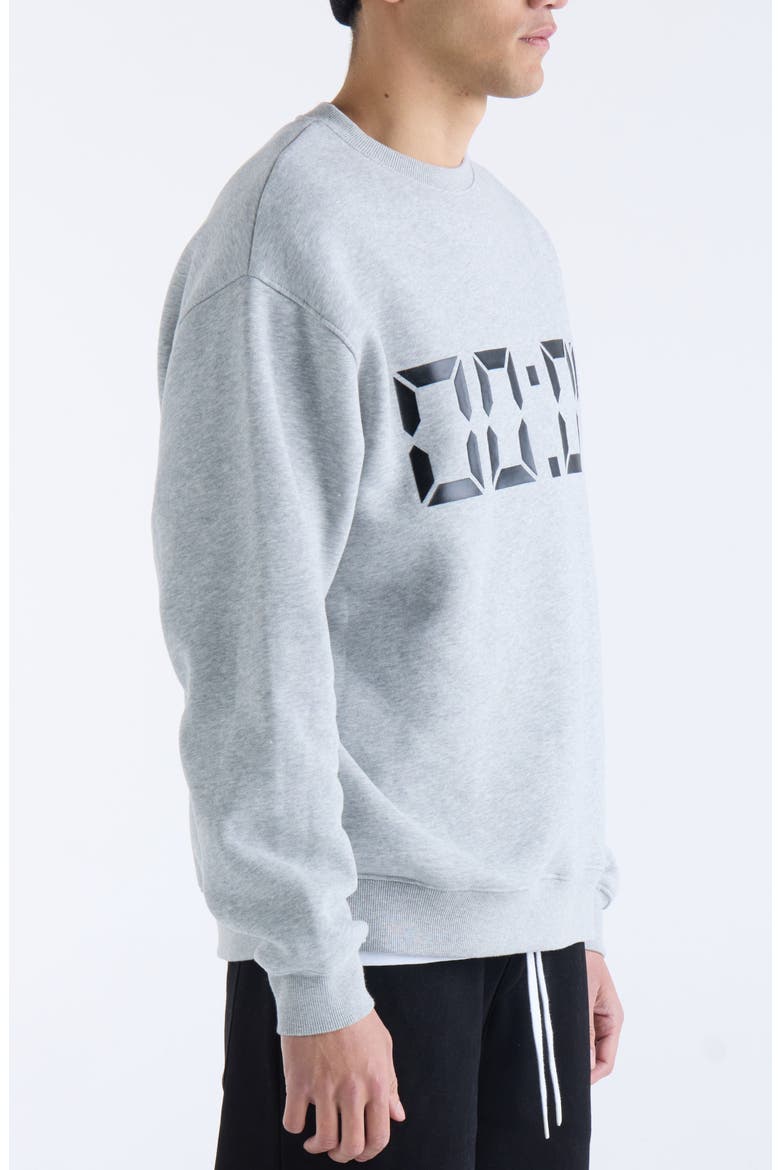 Us Against Time Crewneck Sweatshirt, Alternate, color, GREY MARL