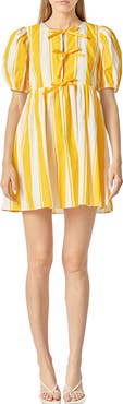 English Factory Bold Stripe Cotton Minidress